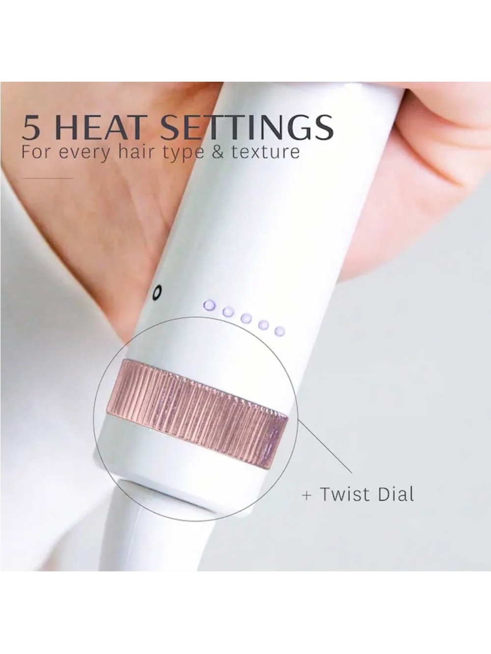 T3 White and Rose Gold Curling Iron - Picture 2 of 16